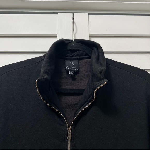 B Collection by Bobeau Black Sweatshirt Size XS 3/4 Zip - Picture 4 of 10